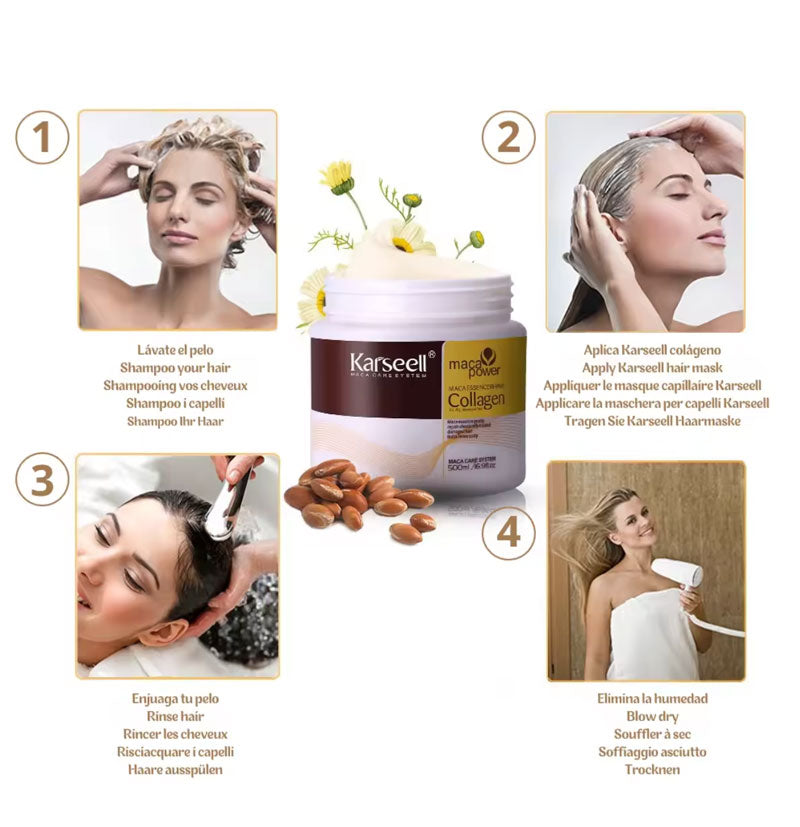 Combo Karsell 3 Productos (Shampoo + Crema Capilar + Aceite de Argan)
