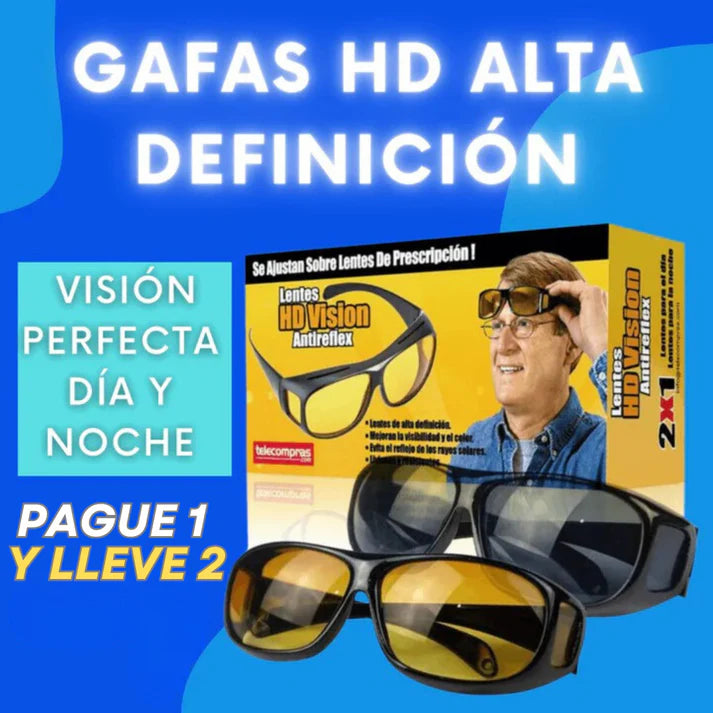 🌟2x1 Gafas HD: Protección Total para el Día y la Noche 🌞🌙 ENVÍO GRATIS 🎁