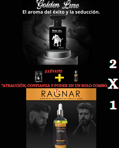 🔥 EL PACK DEL ALFA: PERFUME CON FEROMONAS 💥  + BARBA DE IMPACTO CON RAGNAR 💪🔥 2 Productos en 1🔥